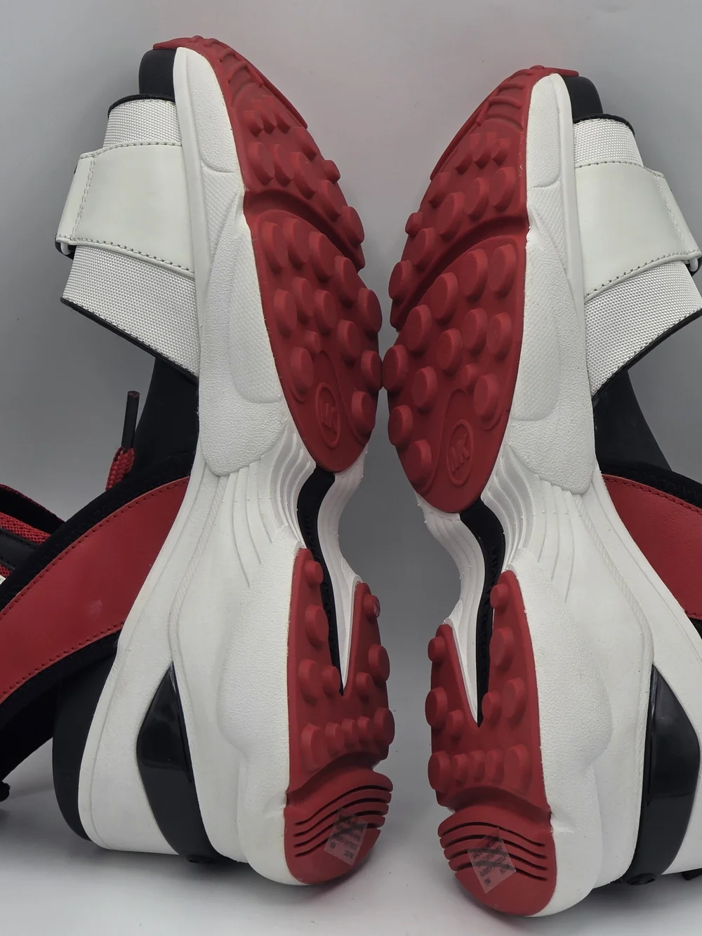 Michael Kors Red White Black Platform Sport Sandals